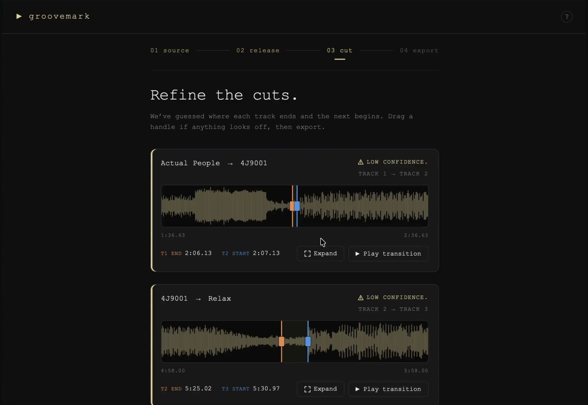 Refining a cut on the waveform